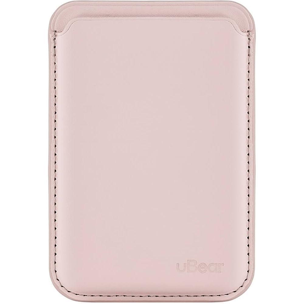 Чехол защитный uBear Shell Case, кардхолдер, эко-кожа, светло-розовый